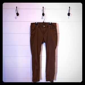 WHBM Rust-colored Skimmer Jeans